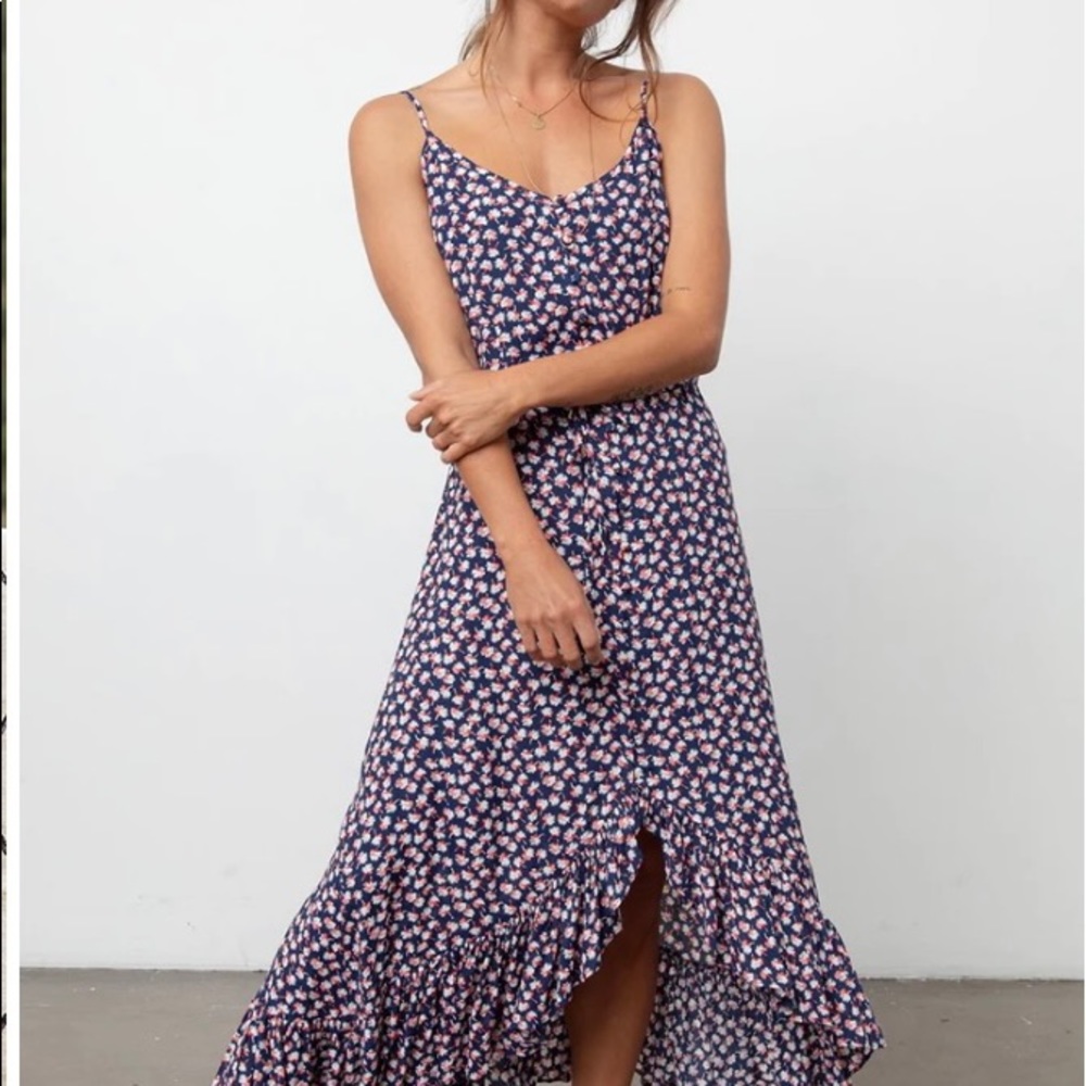 Rails - Frida Dress - Navy Pink Poms